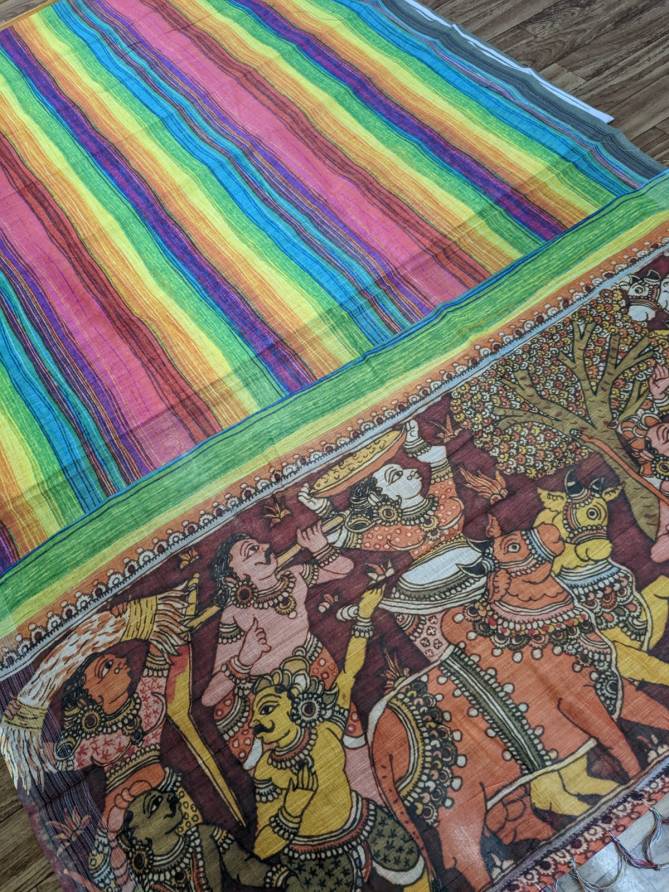 Bhargavi Pure Linen Printed Sarees Catalog